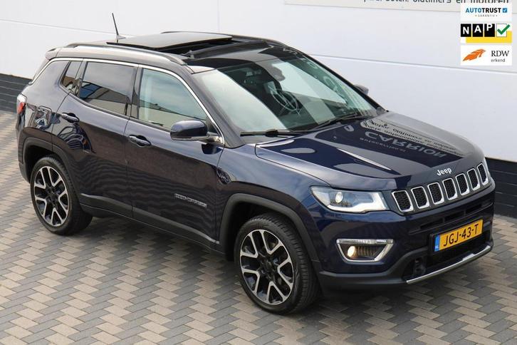 Jeep Compass 1.4 MultiAir Pano Xenon Carplay Camera Leder !, Auto's, Jeep, Bedrijf, Te koop, Compass, ABS, Achteruitrijcamera
