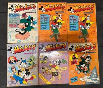 11x zeldzaam mickey maandblad 1976-1981 - Uniek en zeldzaam beschikbaar voor biedingen