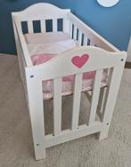 Verstelbaar houten poppenbedje! (1), Kinderen en Baby's, Speelgoed | Poppen, Ophalen of Verzenden, Zo goed als nieuw, Babypop