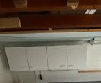 Witte keukenkasten met planken, Ophalen, Gebruikt, 50 tot 100 cm, Minder dan 25 cm
