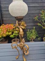 Antieke  - La Belle Compagnie- bronzen staande lamp 85 cm, Antiek en Kunst, Ophalen of Verzenden