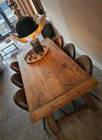 Houten Eettafel 200x100 cm, Ophalen, Gebruikt, 100 tot 150 cm, Eikenhout