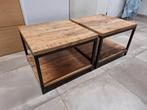 Mango salontafels., Huis en Inrichting, Tafels | Salontafels, Ophalen, 50 tot 100 cm, Rond, Nieuw