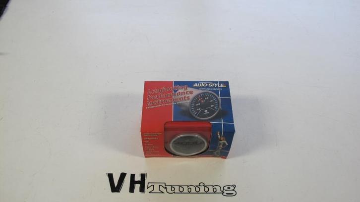 Autostyle 52MM olie temperatuur meter black panel, Auto diversen, Tuning en Styling, Ophalen of Verzenden