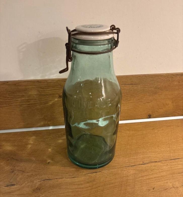 Antieke Franse oude weckfles 2 liter, Antiek en Kunst, Curiosa en Brocante, Ophalen of Verzenden