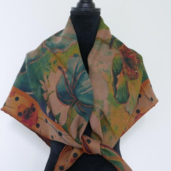 100% zijden sjaal, Kleding | Dames, Mutsen, Sjaals en Handschoenen, Nieuw, Sjaal, Ophalen of Verzenden