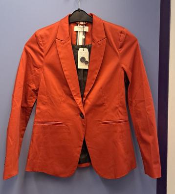 Sandwich nieuwe blazer steenrood metallic mt XS 34 nr 48035 beschikbaar voor biedingen