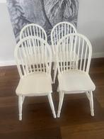 Vintage eetkamerstoelen, Ophalen, Gebruikt, Wit, Vier