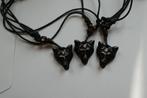 Super stoere ketting met een wolvenkop zie foto, Overige materialen, Nieuw, REGINA, EMMEN