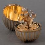 verguld Franklin Mint ei (House of Fabergé) met broche, Ophalen of Verzenden, Nieuw