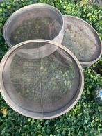 Antieke  Brocante graan zeven drie stuks, Antiek en Kunst, Antiek | Gereedschap en Instrumenten, Ophalen of Verzenden