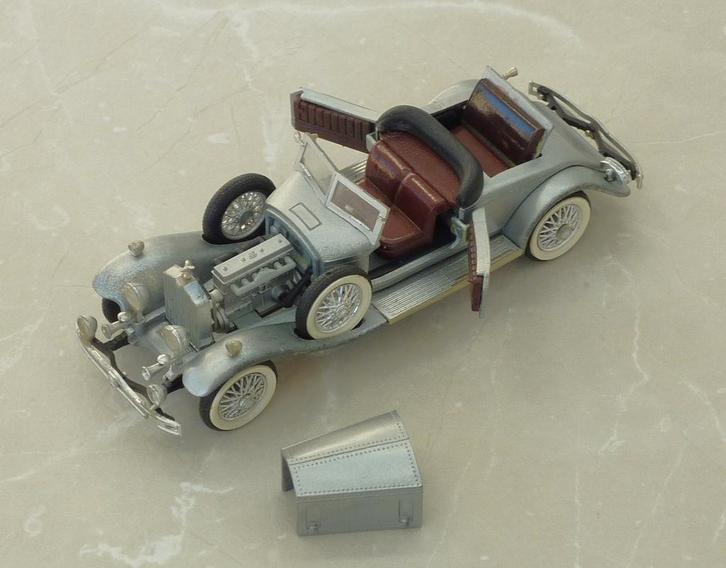 1-43 RIO Rolls Royce Phantom II convertible zilver zeldzaam, Hobby en Vrije tijd, Modelauto's | 1:43, Zo goed als nieuw, Auto
