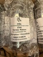 11x zebra 2300 110mmX74M Wax Ribbon, Computers en Software, Printerbenodigdheden, Ophalen of Verzenden, Nieuw, Printertape, Zebra
