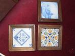 Twee antieke Delfts blauwe tegel, Ophalen of Verzenden