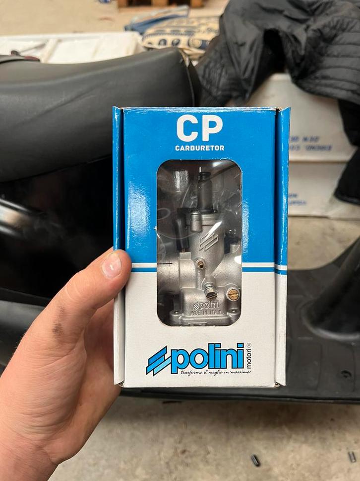 17,5 polini carb handchoke, Fietsen en Brommers, Brommeronderdelen | Scooters, Gebruikt, Overige merken, Carburateur, Ophalen of Verzenden