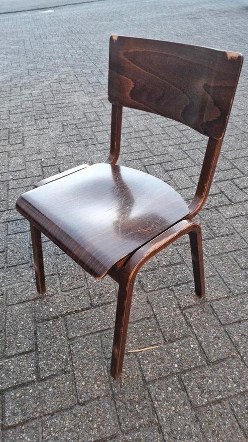 36 houten horeca bauhaus spahn stapelbare vintage cafe stoel, Antiek en Kunst, Antiek | Meubels | Stoelen en Banken, Ophalen of Verzenden