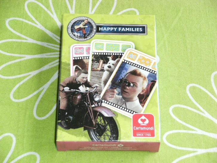 Nieuw in seal: Kuifje kwartet Happy Families, Verzamelen, Speelkaarten, Jokers en Kwartetten, Nieuw, Kwartet(ten), Ophalen of Verzenden