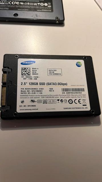 Samsung 128GB SSD beschikbaar voor biedingen