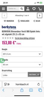 Berkvens opdekdeur verdi 900 kristal wit ., Doe-het-zelf en Verbouw, Deuren en Horren, Ophalen, 80 tot 100 cm, 215 cm of meer