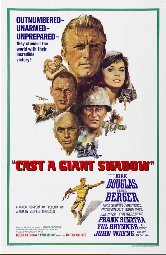 9). Cast a Giant Shadow met Kirk Douglas, Angie Dickinson., Cd's en Dvd's, Dvd's | Klassiekers, Zo goed als nieuw, Actie en Avontuur