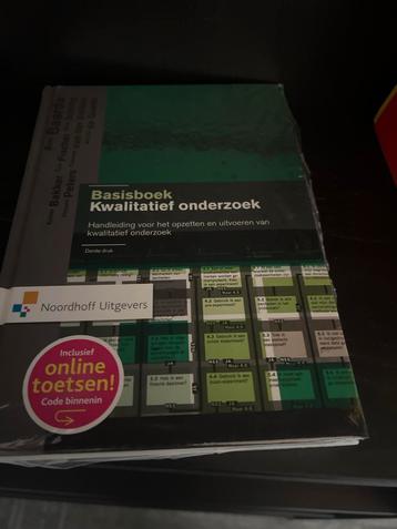 Basisboek Kwalitatief Onderzoek - Baarda, Bakker e.a. beschikbaar voor biedingen