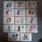 Vertien leuke oude stickers.  PANINI.  Letter stickers., Ophalen of Verzenden, Zo goed als nieuw, Meerdere stickers