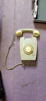 Telefoon PTT Draaischijf wandmodel Vintage, Ophalen, Gebruikt, Met draaischijf