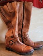 YKK Hoge, met bont gevoerde laarzen, platte hakken Maat 37, Kleding | Dames, Schoenen, Hoge laarzen, Bruin, Ophalen of Verzenden