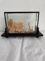 Chinees Diorama kurk in vitrine, Ophalen of Verzenden