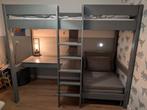 Hoogslaper met bureau 90 x 200 cm, Ophalen, Eenpersoons, Zo goed als nieuw, 180 tot 200 cm