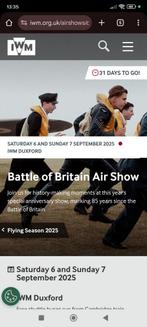 Battle of Britain air show tickets, Tickets en Kaartjes, Twee personen