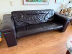 Rolf Benz bank Leder Blauw, Ophalen, Gebruikt, Driepersoons, Rechte bank
