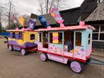Twee unieke multifunctionele wagonnetjes - carnaval - wagen, Hobby en Vrije tijd, Feestartikelen, Ophalen, Gebruikt, Carnaval