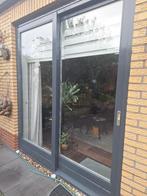 Schuifpui = hardhout, Doe-het-zelf en Verbouw, Kozijnen en Schuifpuien, Ophalen, Gebruikt, 150 tot 225 cm, Inclusief glas