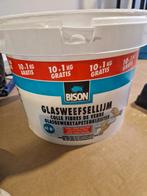 Bison Glasweefsellijm - Halfvolle emmer, Doe-het-zelf en Verbouw, Gebruikt, Wit, Ophalen of Verzenden, Verf