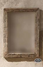 Oud houten truckwood spiegel hout oude stoer sober landelijk, Huis en Inrichting, Woonaccessoires | Spiegels, Minder dan 50 cm