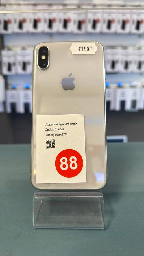 iPhone X White 256GB (88), Telecommunicatie, Mobiele telefoons | Apple iPhone, Zo goed als nieuw, 256 GB, Zonder abonnement, Zonder simlock