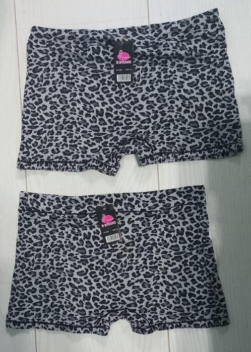 2 heerlijk zachte grijze panterprint boxers, Kleding | Dames, Ondergoed en Lingerie, Broekje of Short, Grijs, Ophalen of Verzenden