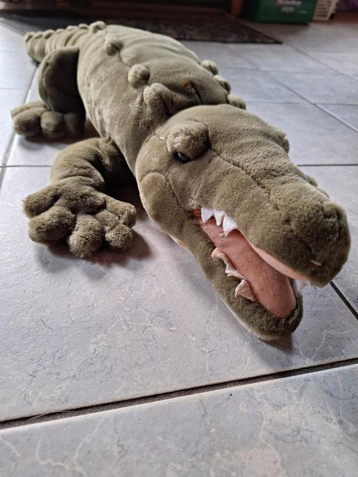 Knuffel Krokodil - Lengte 90 Centimeter, Kinderen en Baby's, Speelgoed | Knuffels en Pluche, Gebruikt, Overige typen, Ophalen of Verzenden