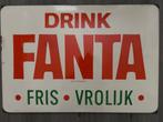 Fanta emaille reclamebord, Ophalen of Verzenden, Gebruikt, Reclamebord