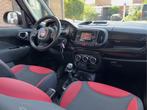 Fiat 500L 0.9 TWINAIR EASY TWO-TONE AIRCO LED LMV PDC, Gebruikt, Start-stop-systeem, Zwart, Origineel Nederlands