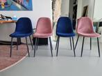 4x Sklum Stoelen voor eettafel, Huis en Inrichting, Stoelen, Ophalen, Blauw, Zo goed als nieuw, Metaal