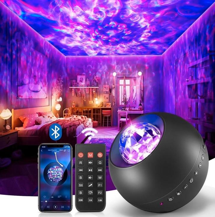 Sterrenhemel Projector met Afstandsbediening, Huis en Inrichting, Lampen | Hanglampen, Zo goed als nieuw, Minder dan 50 cm, Kunststof