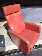 desigh stoel, Huis en Inrichting, Ophalen, Leer, Zo goed als nieuw, Rood