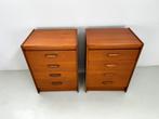 Vintage nachtkastjes., Ophalen of Verzenden, Zo goed als nieuw, Minder dan 45 cm, 55 tot 70 cm