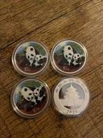 1oz Zilver Panda 2024 Colored, Ophalen of Verzenden, Zilver