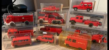 Wiking: diverse brandweerauto’s jaren ‘70 & ‘80 beschikbaar voor biedingen