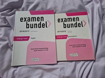 Examenbundel geschiedenis en Engels  beschikbaar voor biedingen