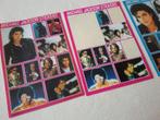 Vintage 2 x 2 stickervellen Michael Jackson, Ophalen of Verzenden, Gebruikt, Overige typen