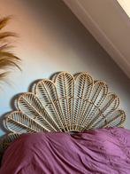 Rotan hoofdbord Ibiza stijl 200x159cm + pampas, Huis en Inrichting, Slaapkamer | Bedden, Ophalen, Tweepersoons, Zo goed als nieuw